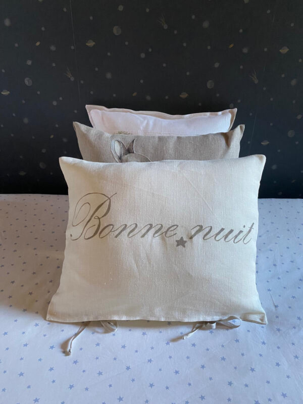 Cuscino in lino Bonne Nuit