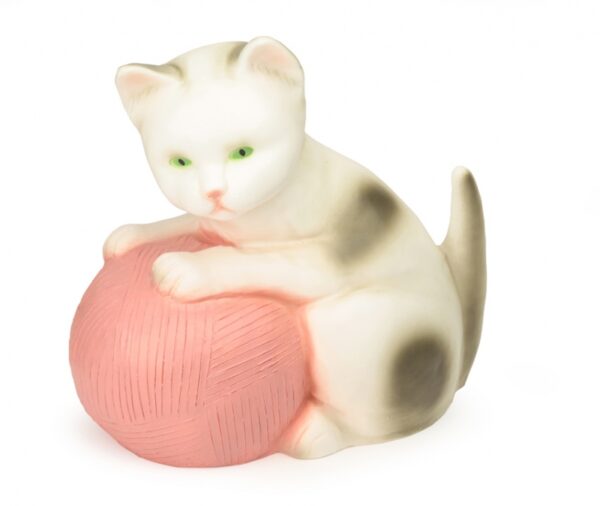 lampada gattino con gomitolo rosa