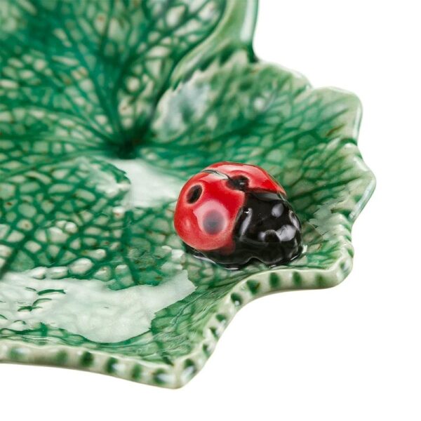 Vassoio Senecio con Coccinella dettaglio