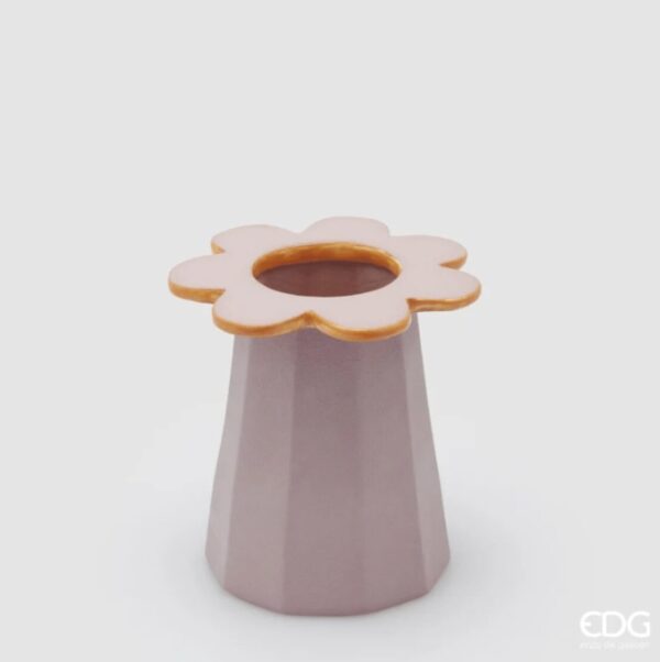 vaso margherita rosa