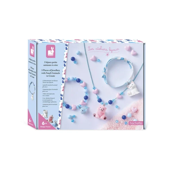 scatola kit creativo 3 piccoli gioielli animali da creare