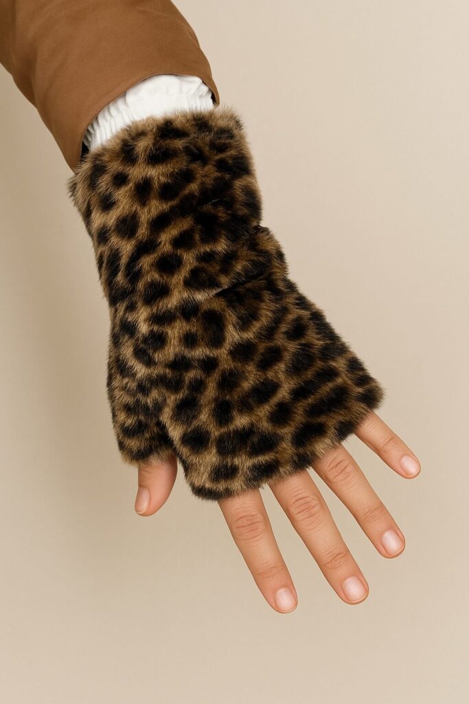 manicotto leopardato