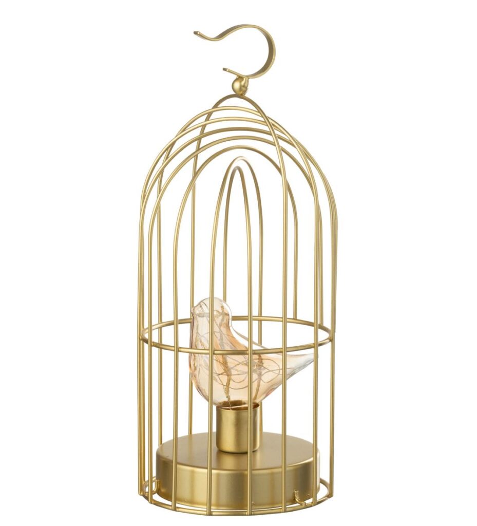 Lampada a Gabbietta con Uccellino