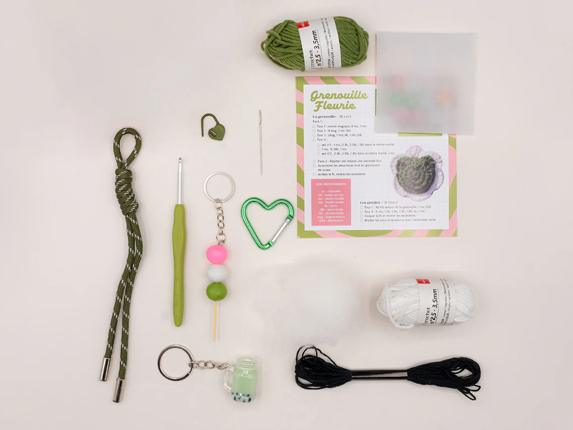 Kit all'uncinetto - ciondoli per borse - Matcha Club - immagine 2