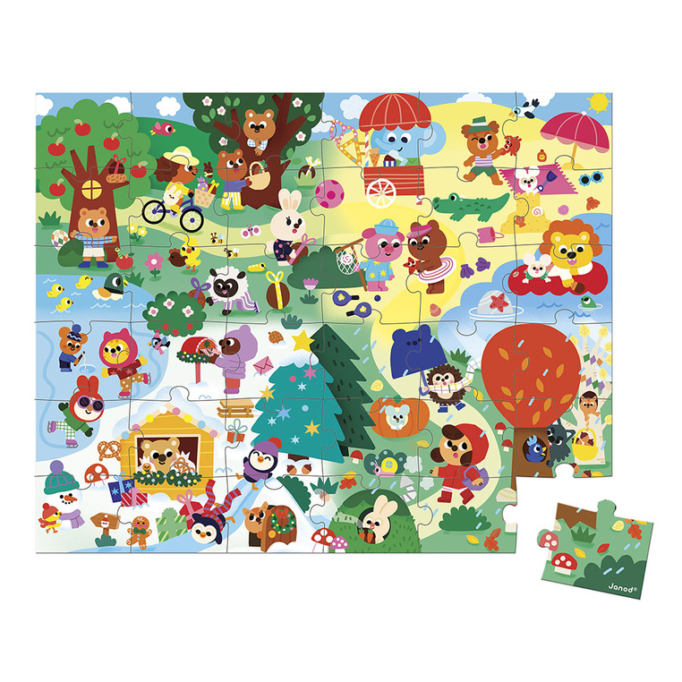 Il puzzle โLe 4 Stagioniโ da 36 pezzi