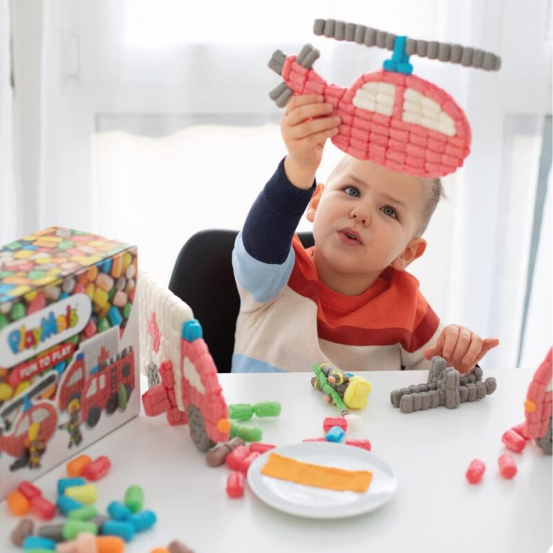 🚒 Kit Creativo PlayMais – Vigili del Fuoco (550 pezzi)