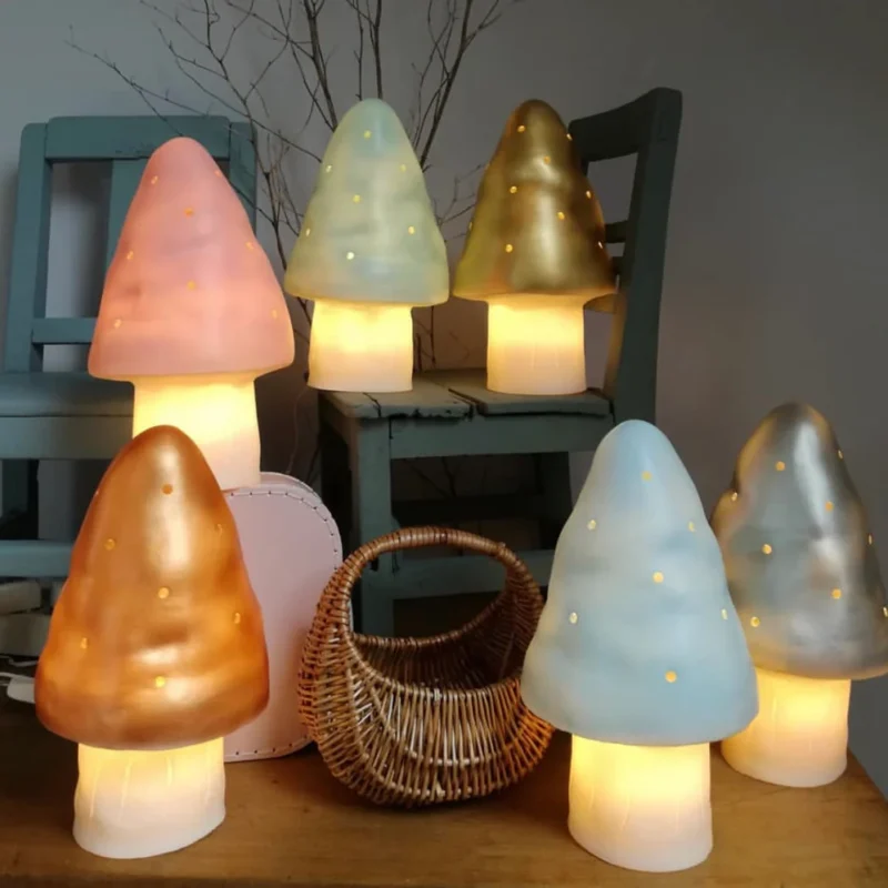 Lampade a fungo di vari colori dimensione piccola
