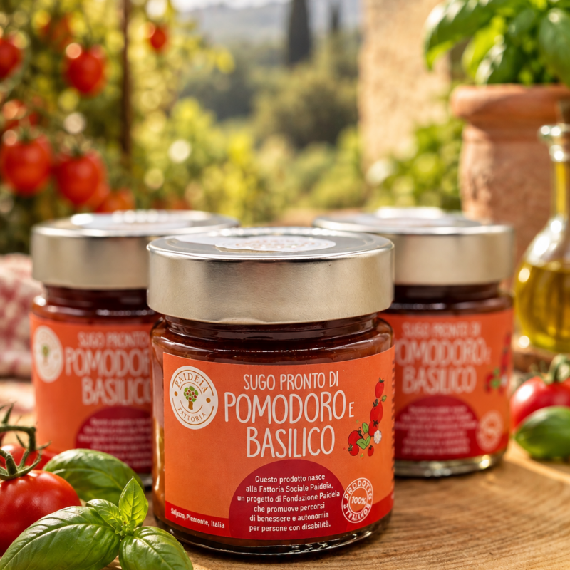 Sugo di Pomodoro e Basilico in Campagna