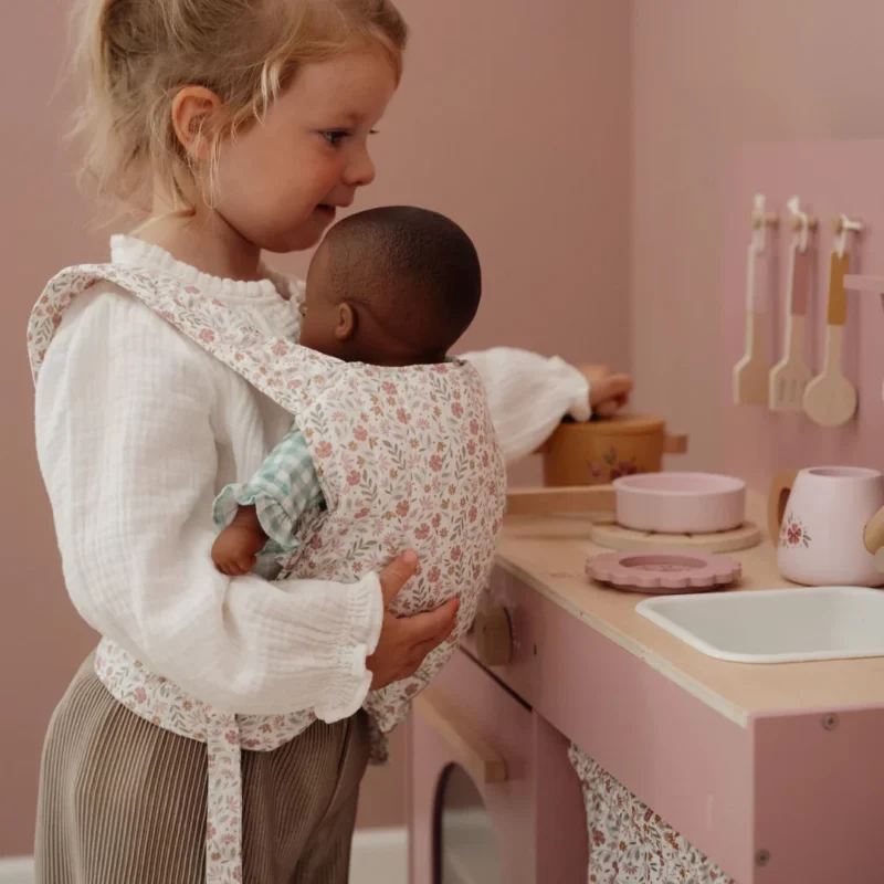 Marsupio Porta Bambola Floreale