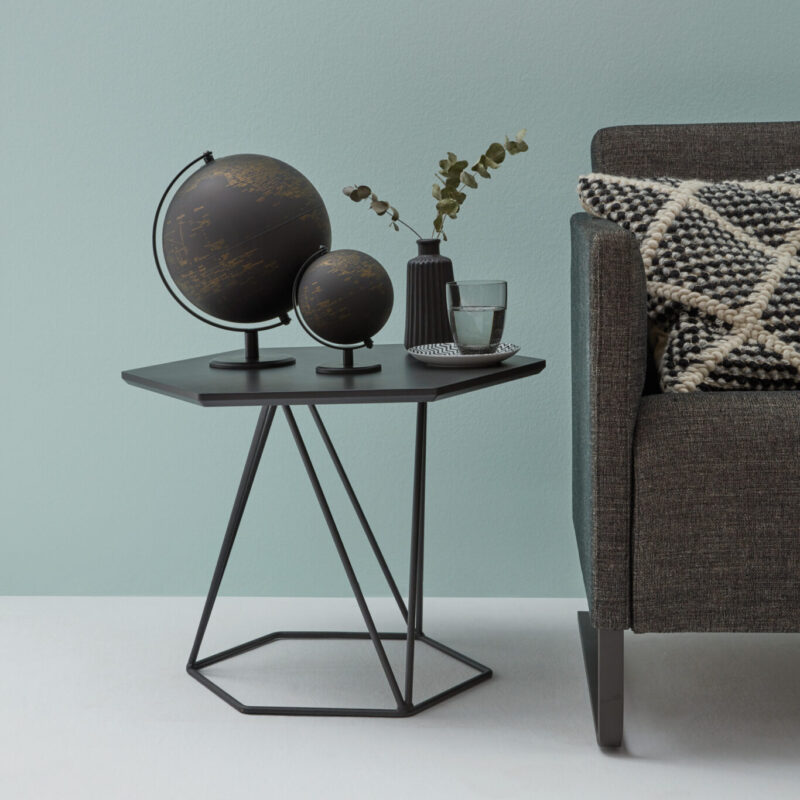 Mappamondo GAGARIN – Design Classico in Nero e Oro