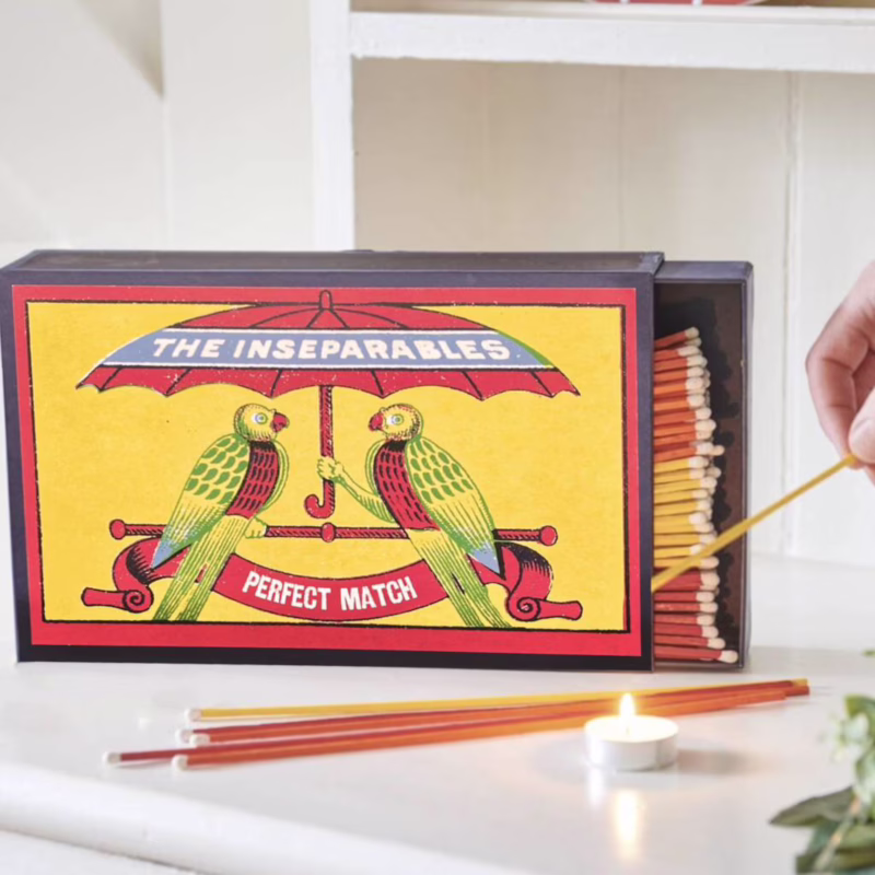 Scatola di fiammiferi gigante "Inseparabili"