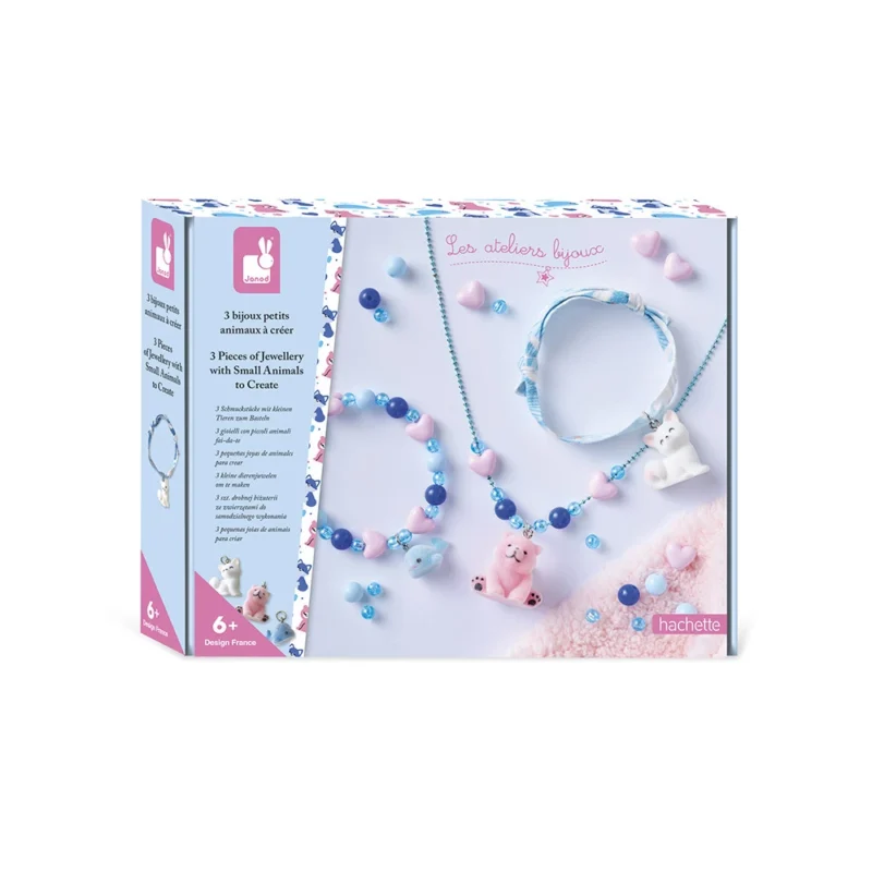 scatola kit creativo 3 piccoli gioielli animali da creare